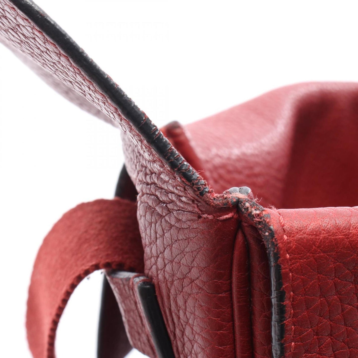 Hermes Herms Tibet Vertical Mm Rouge Garance Shoulder Bag In Taurillon Clemence Leather