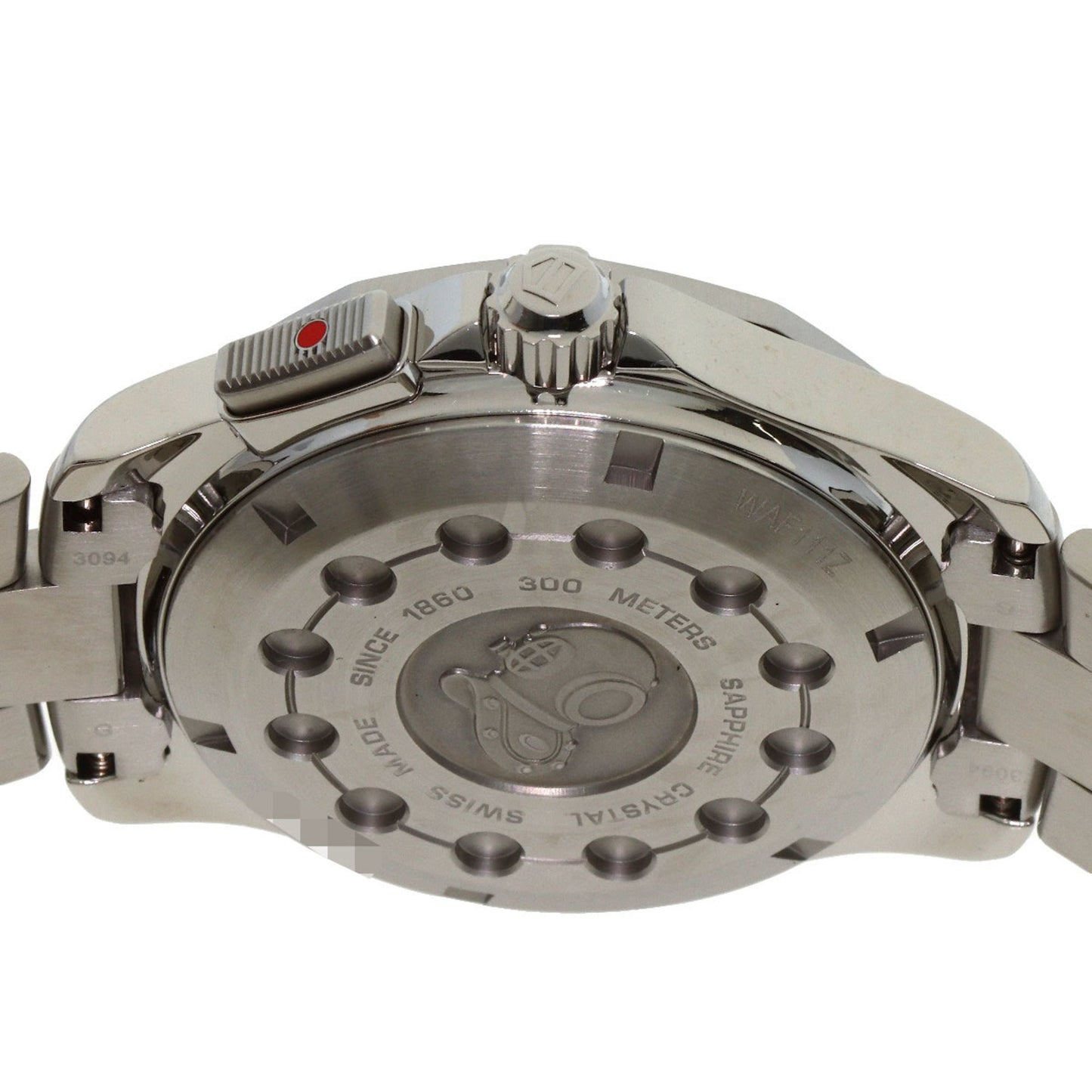 Tag Heuer Waf111Z Aquaracer Date Alarm Stainless Steel Watch