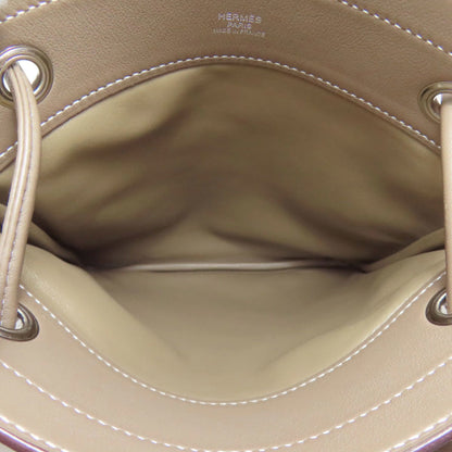 Hermes Herms Sac Aline Etoupe Silver Hardware Shoulder Bag By Anjou Milo