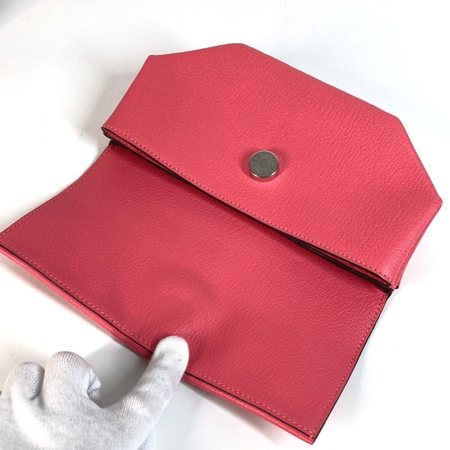 Hermes Opry Clutch Pouch Flap Bag Chevre