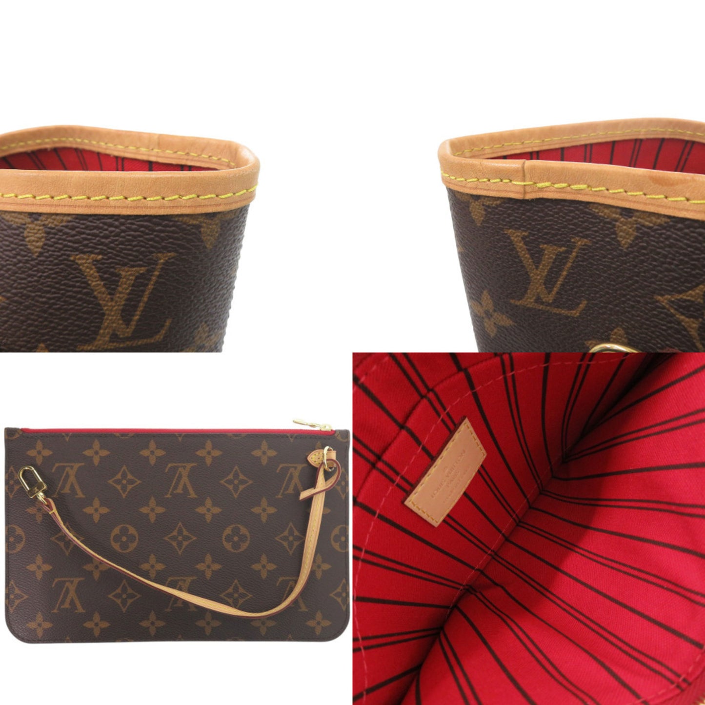 Louis Vuitton New Neverfull Mm Monogram Cerise M41177 Ic Chip Tote Bag Lv 0113 Louis Vuitton