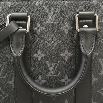 Louis Vuitton Monogram Eclipse Sac Plaque Tote Bag M46456 Black