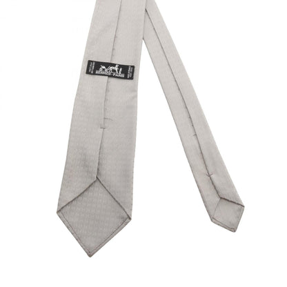 Hermes Herms H-Patterned Silk Tie For Men