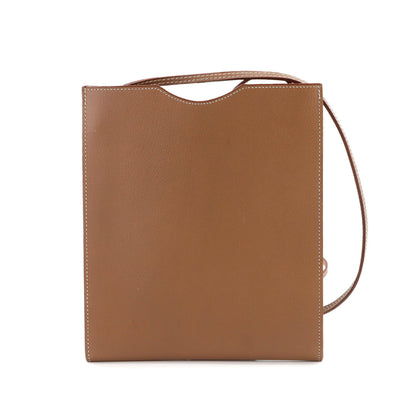 Hermes Herms Onimaitou Shoulder Bag Pochette Evercolor Brown