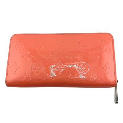 Louis Vuitton Louis Vuitton Long Wallet Round Zipper Vernis Zippy Monogram M93202 Rose Rich