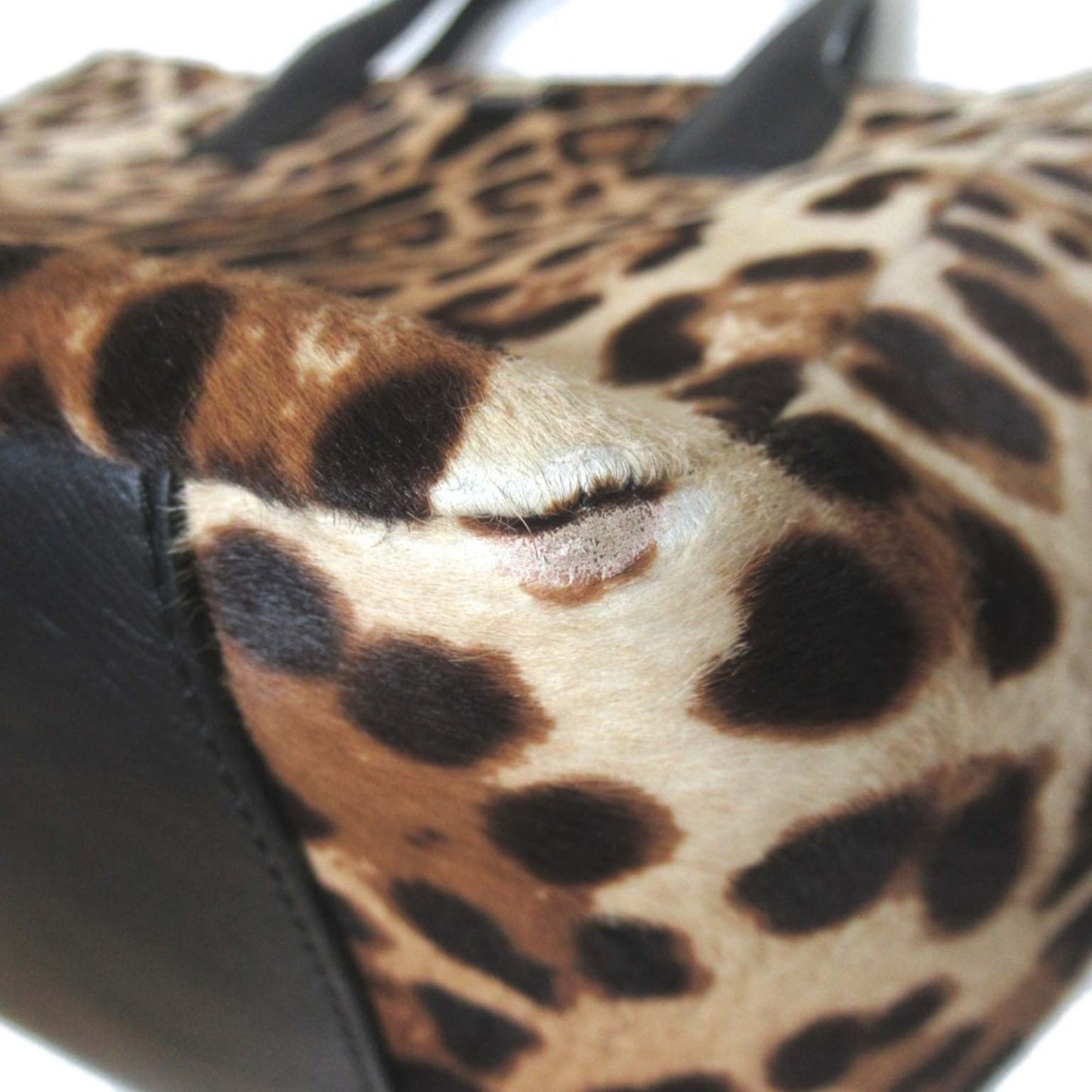 Dolce & Gabbana Leopard Print Pony Tote Bag