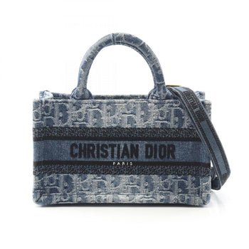 Christian Dior Dior Bo Tote Book Tote Mini Handbag Denim