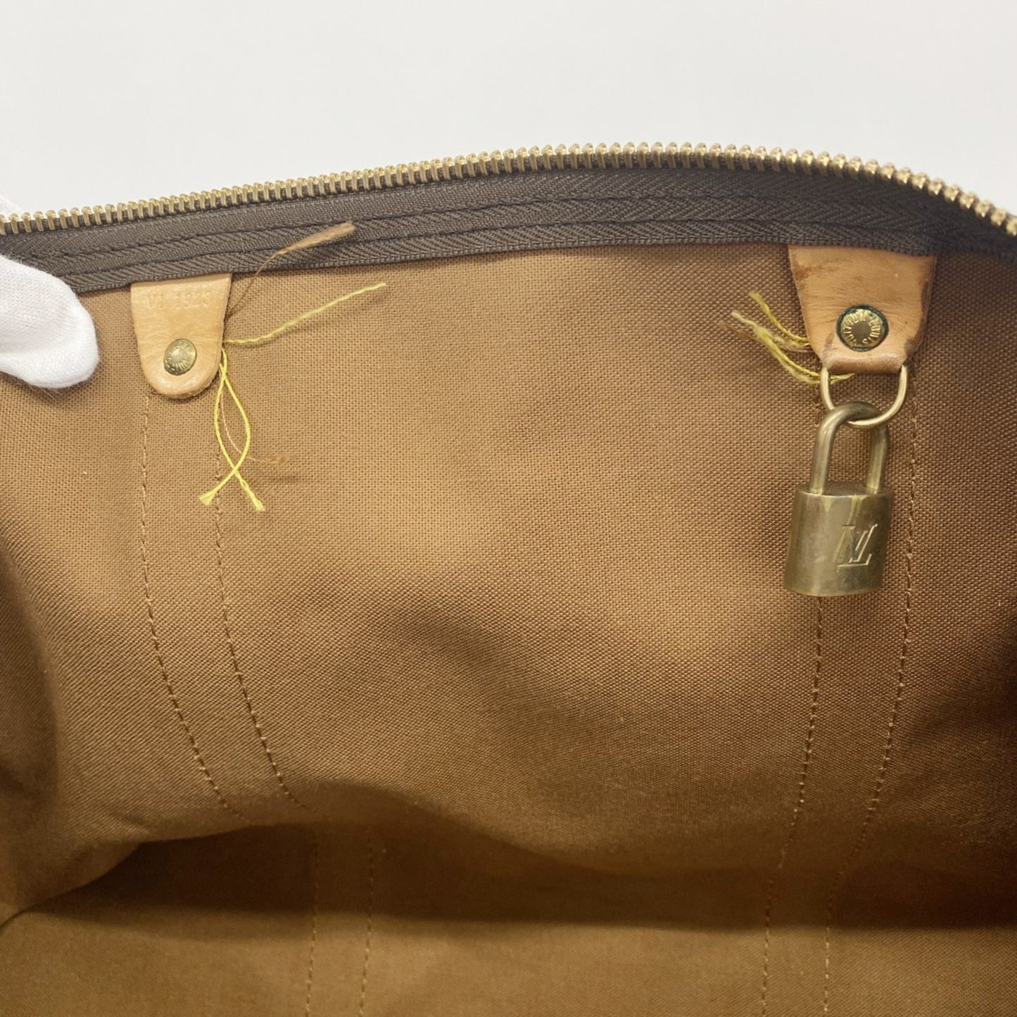 Louis Vuitton Monogram Keepall 60 Boston Bag M41422 Brown