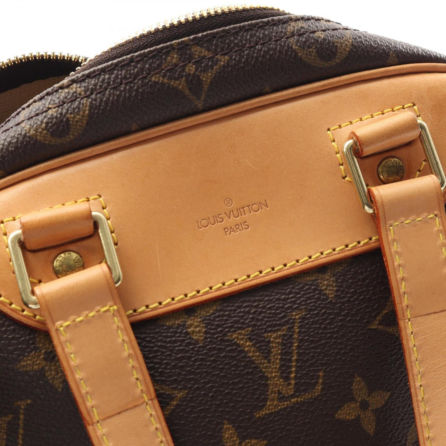 Louis Vuitton Louis Vuitton Excursion Monogram Handbag Coated Canvas Leather