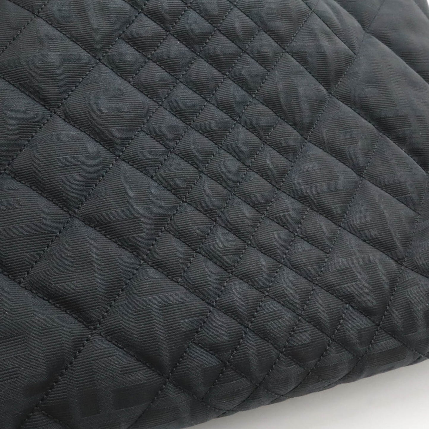 Fendi Zucca Pattern Quilted Tote Bag