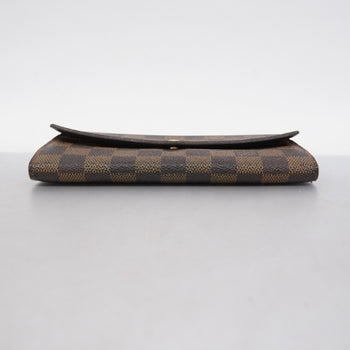 Louis Vuitton Damier Portefeuille Sarah Long Wallet N61734 Ebene