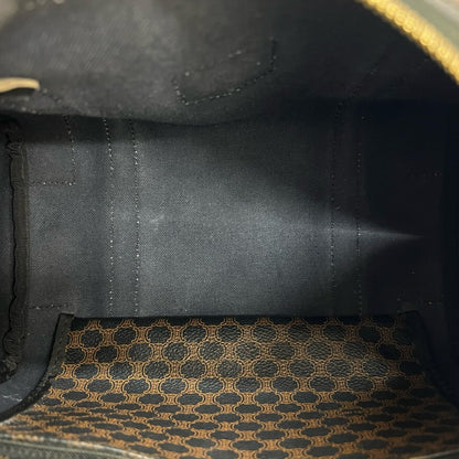 Celine Macadam Blason Triomphe Leather Handbag/Mini Boston Bag