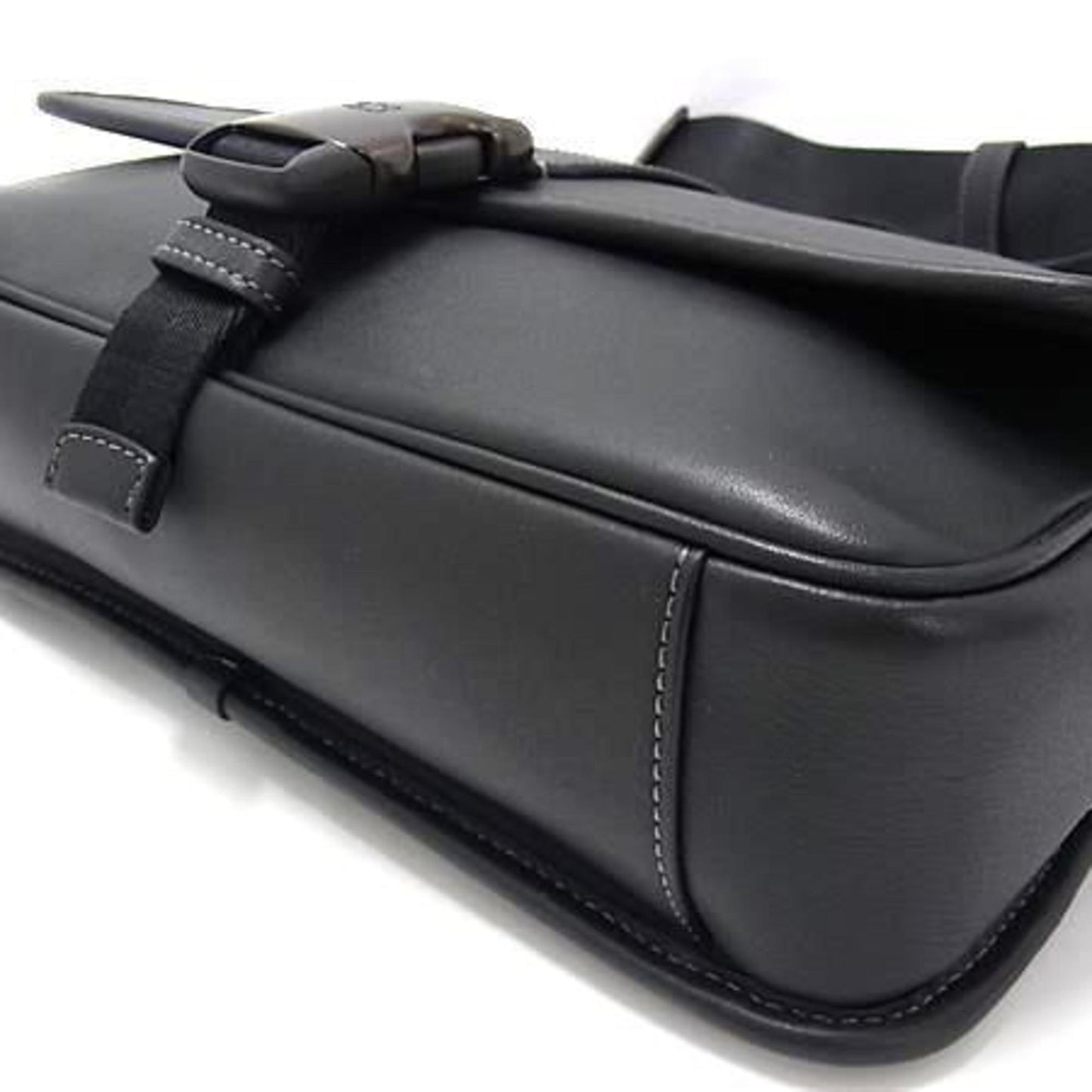 Coach League Shoulder Bag Cu042 Black Leather