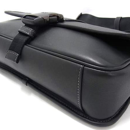 Coach League Shoulder Bag Cu042 Black Leather