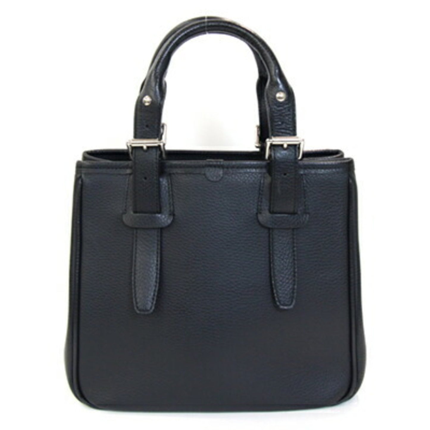 Burberry Handbag Black Leather Nova Check
