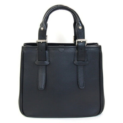 Burberry Handbag Black Leather Nova Check