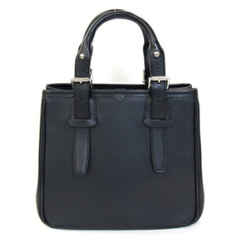 Burberry Handbag Black Leather Nova Check