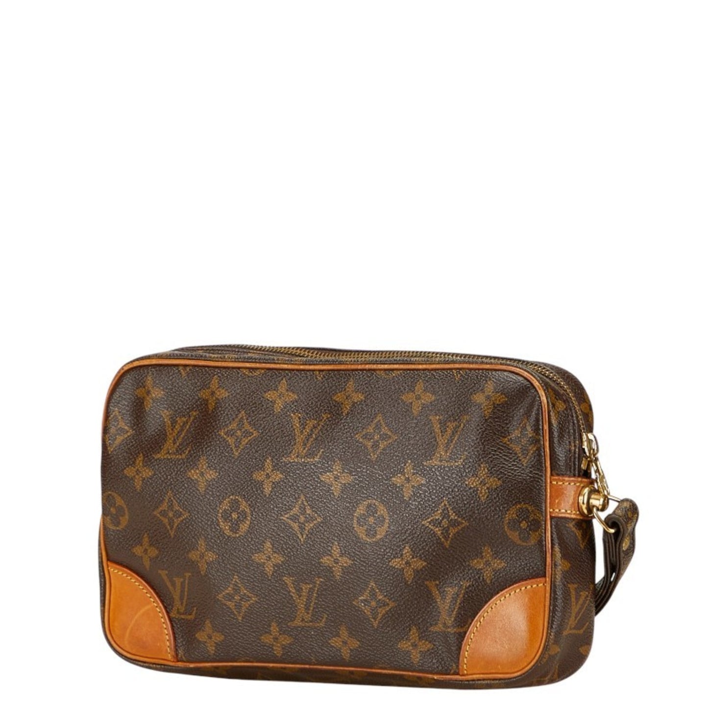 Louis Vuitton Monogram Marly Dragonne Gm Second Bag M51825 Brown Leather