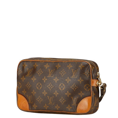 Louis Vuitton Monogram Marly Dragonne Gm Second Bag M51825 Brown Leather