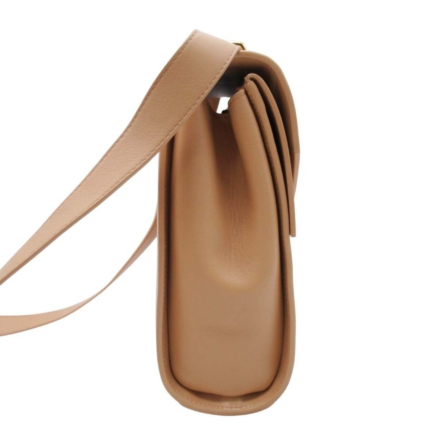 Bottega Veneta The Clip Shoulder Bag With V-Neck And Flap