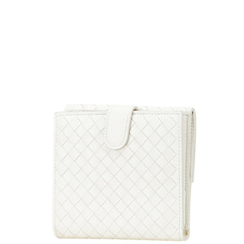 Bottega Veneta Intrecciato Bi-Fold Wallet White Leather