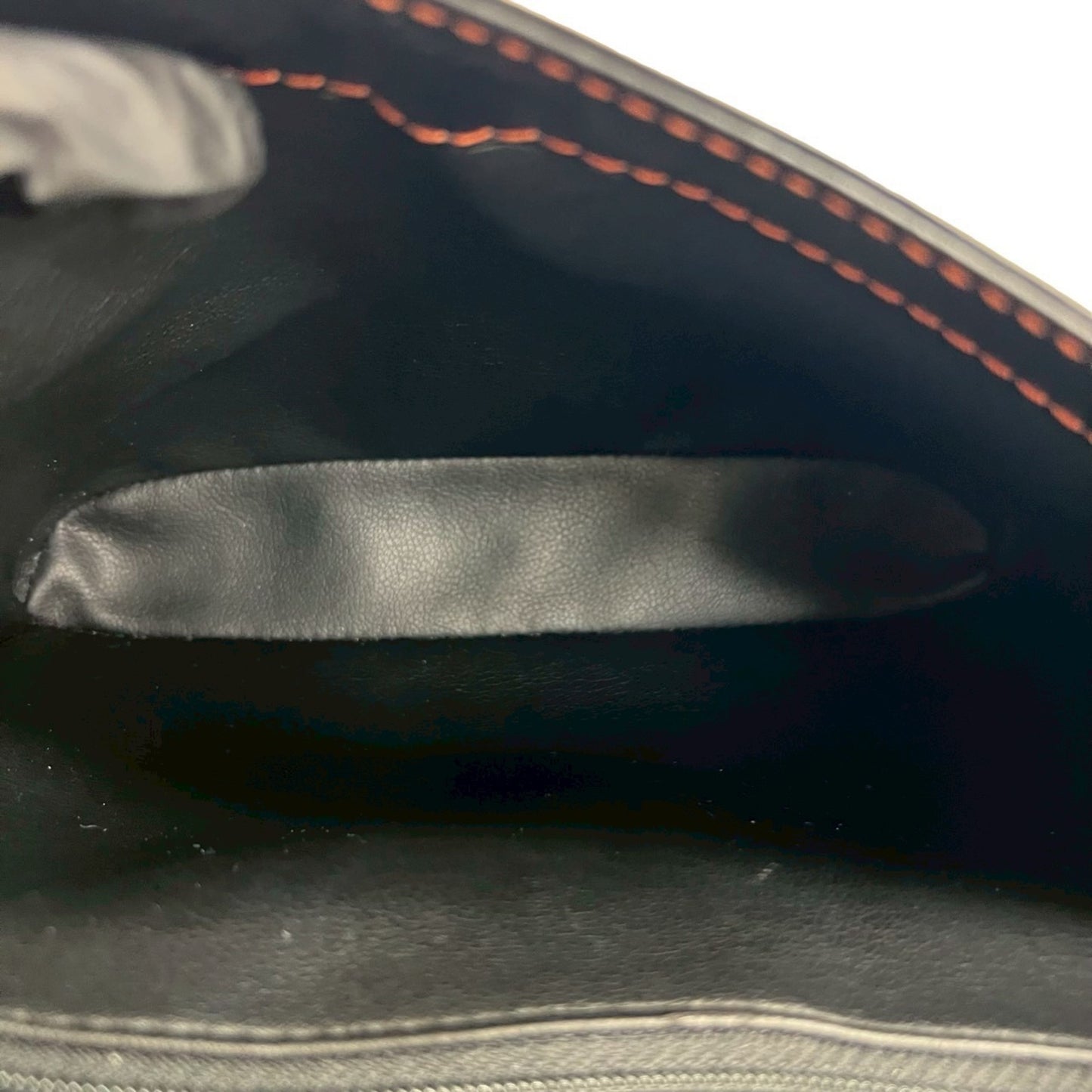 Yves Saint Laurent Perforated Cutout Leather Shoulder Bag Black/Brown 33294