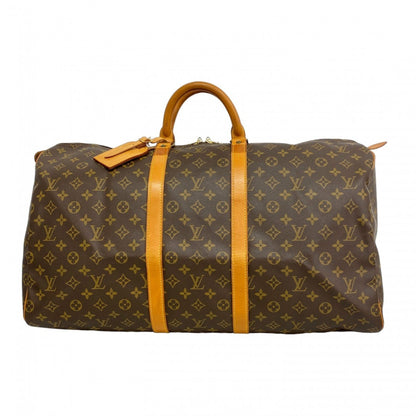 Louis Vuitton Monogram Keepall 55 Boston Bag M41424 Brown