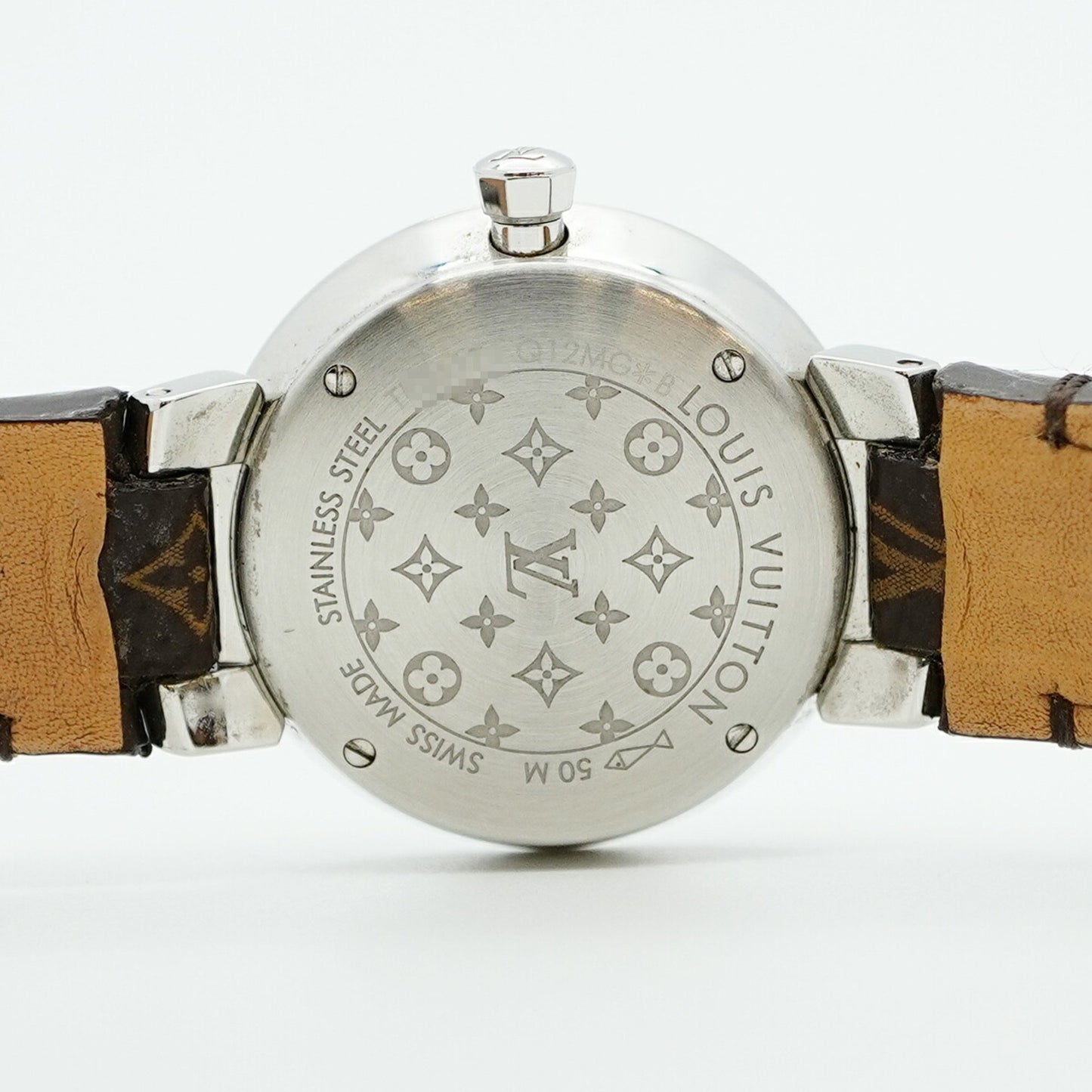 Louis Vuitton Tambour Q12Mg Silver Dial