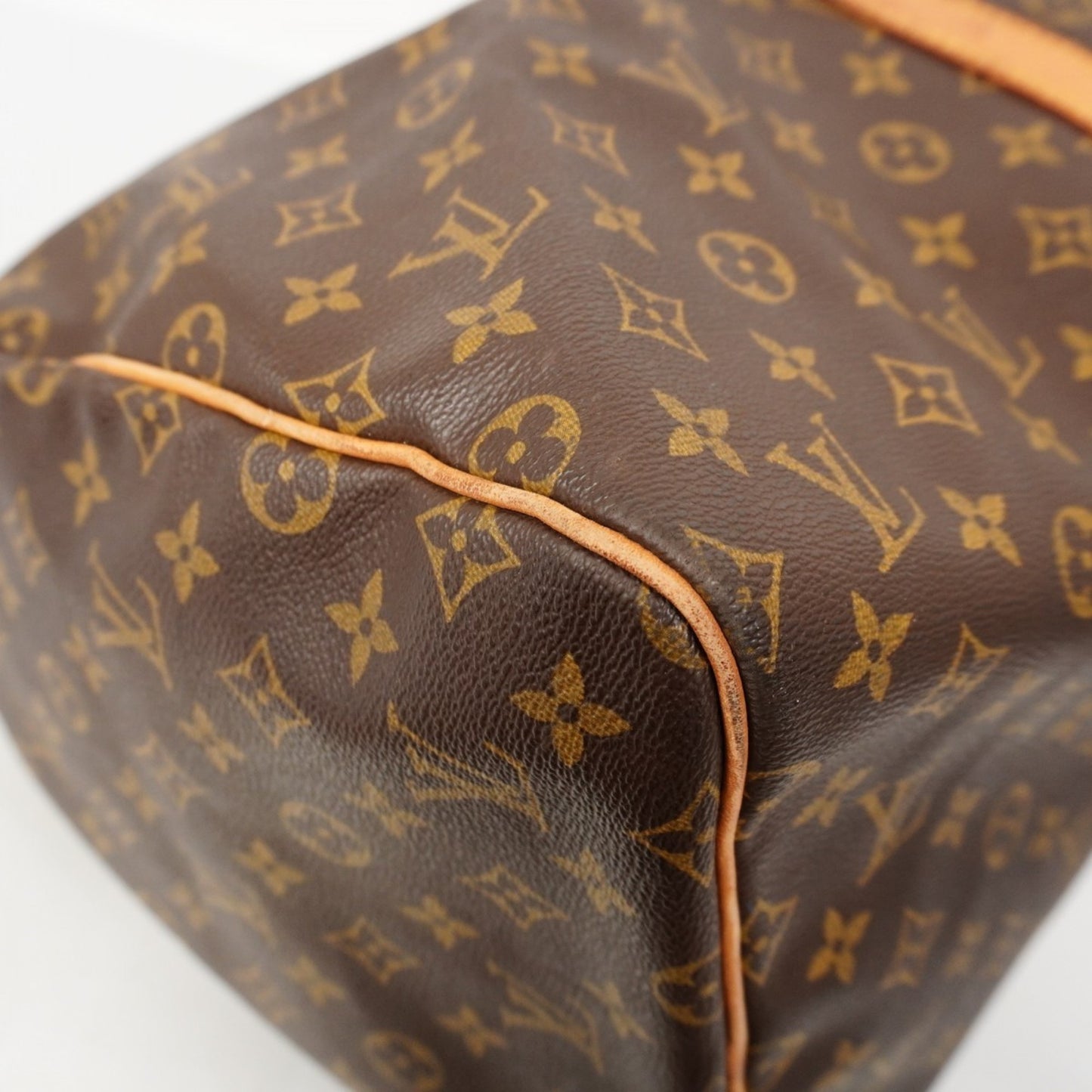 Louis Vuitton Monogram Keepall 55 Boston Bag M41424 Brown