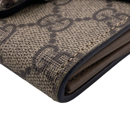 Gucci Gucci Chain Wallet Gg Supreme Bi-Fold Beige Z0013197