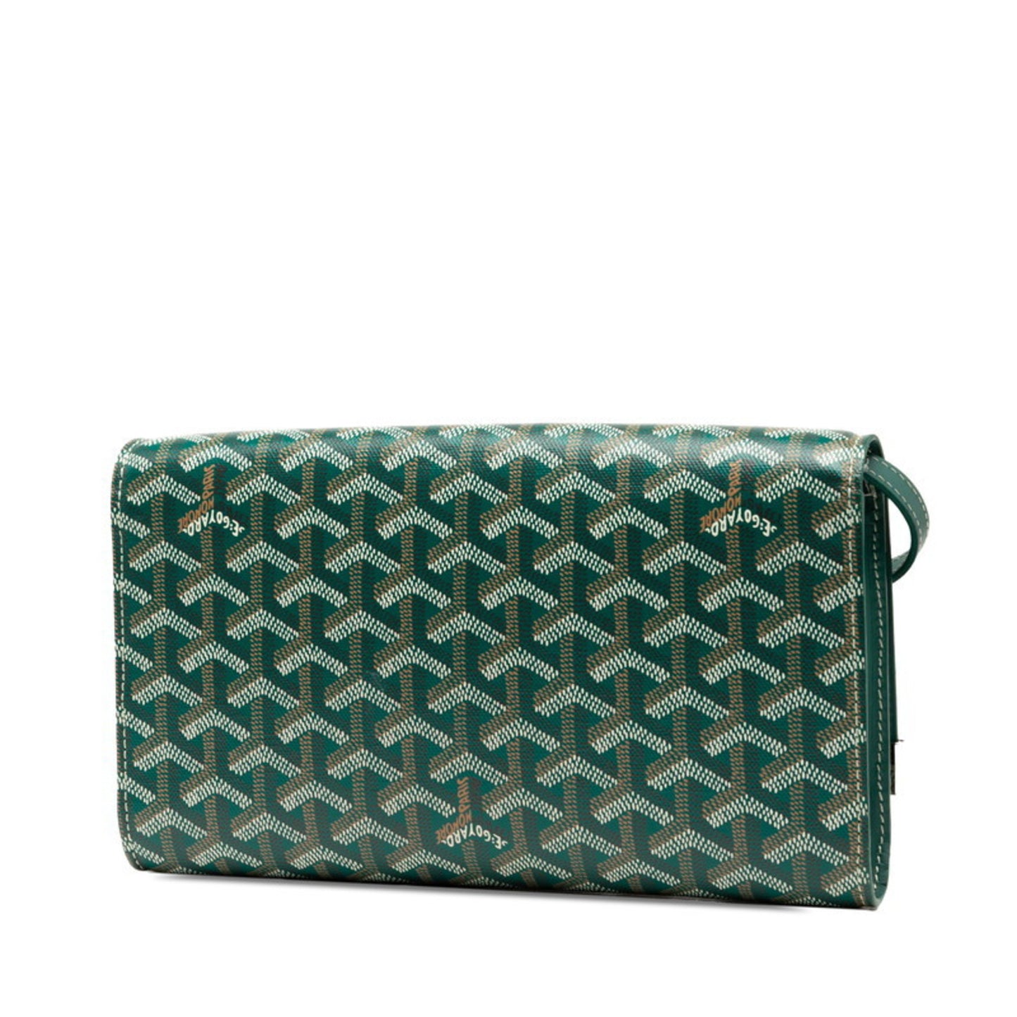 Goyard Monte Carlo Pm Clutch/Shoulder Bag In Green Leather