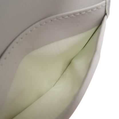 Christian Dior Caro Scarlet Flower 98 Ma 0214 Calfskin White Bifold Wallet 0438