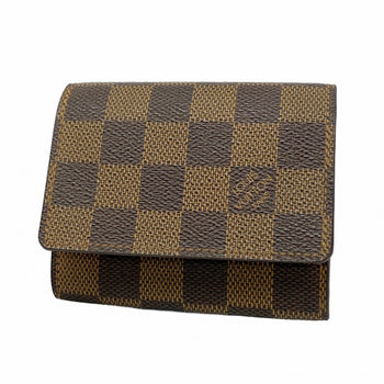 Louis Vuitton Damier Envelope Carte De Visite Business Card Holder N62920 Ebene