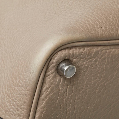 Hermes Picotin Pm Handbag Etoupe Grey Taurillon Clemence