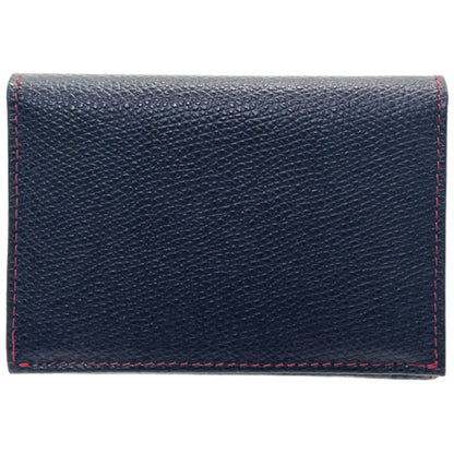 Celine Card Case Business Holder Leather Black Celine Bi-Fold Ic Id Pass Kk-11396