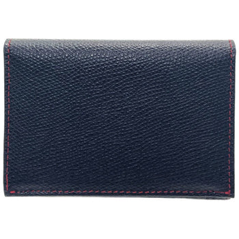 Celine Card Case Business Holder Leather Black Celine Bi-Fold Ic Id Pass Kk-11396