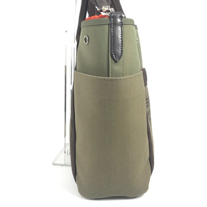 Hermes Hermes Sac De Pansage Groom 2Way Shoulder Bag Crossbody Tote Leather Canvas