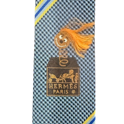 Hermes Regimental Stripe Silk Tie
