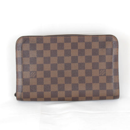 Louis Vuitton Saint Louis N51993 Clutch Bag Damier Canvas Brown