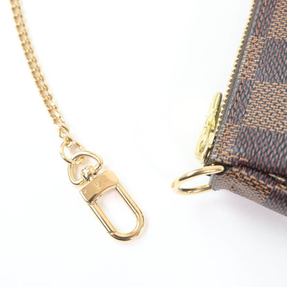 Louis Vuitton N58009 Mini Pochette Accessoires In Damier Ebene Brown