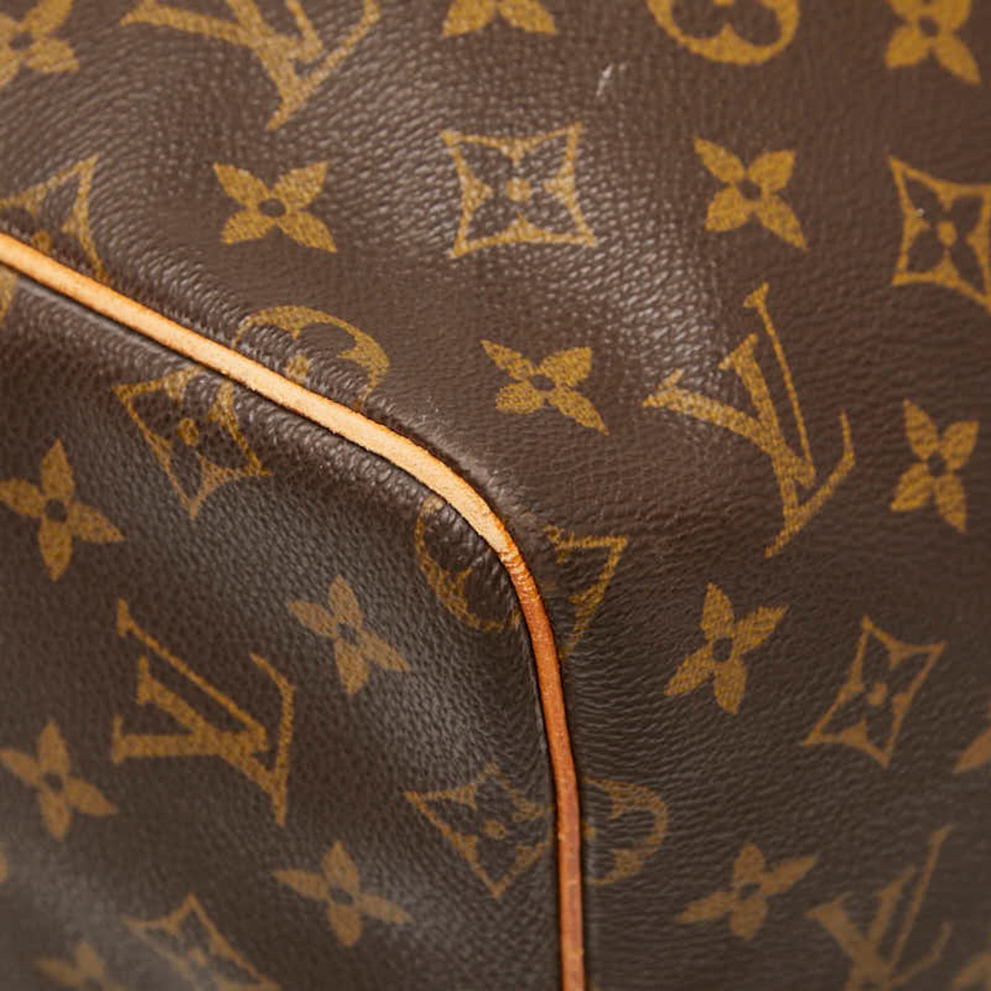 Louis Vuitton Monogram Keepall 55 Boston Bag/Travel Bag M41424 Brown Leather