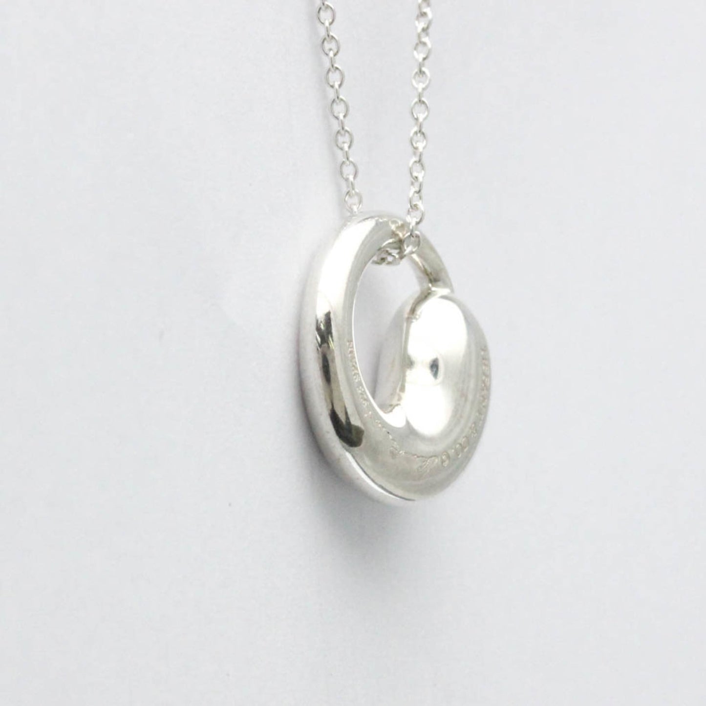 Tiffany Eternal Circle Necklace Silver 925 No Stone Men