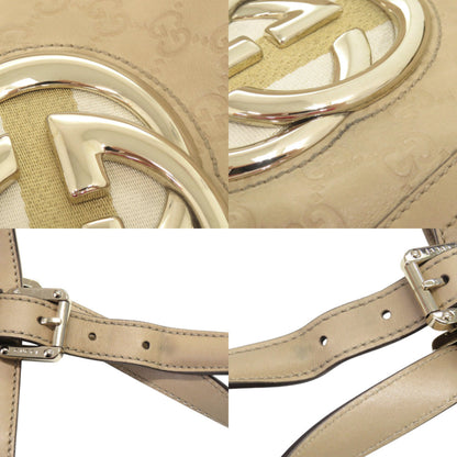 Gucci Guccissima Gg Logo 162094 Leather Beige Tote Bag Handbag 0245 Gucci