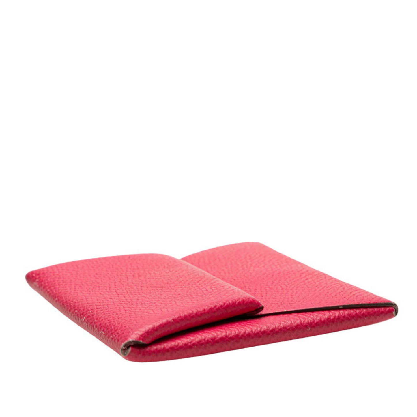 Herms Bastia Wallet/Coin Purse Pink Epsom Leather