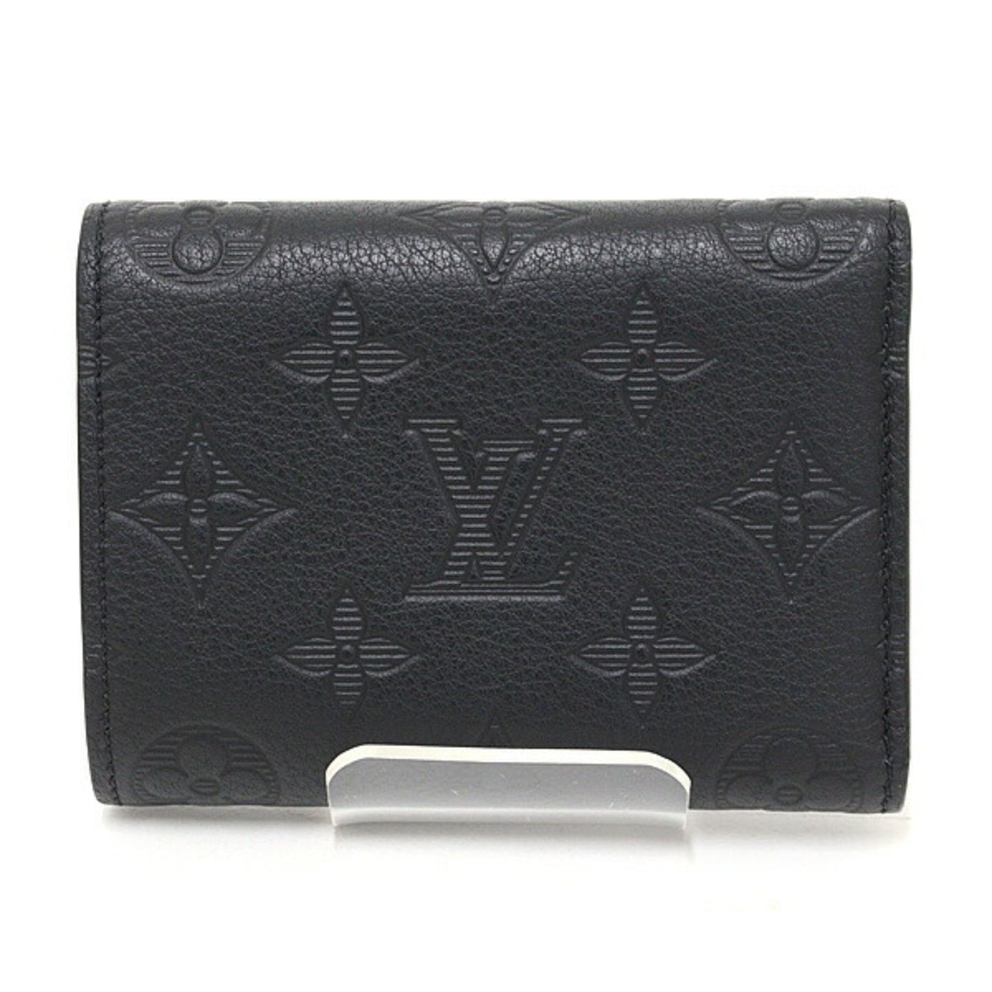 Louis Vuitton Victor Wallet Monogram Shadow Leather Black M12635 Tri-Fold Compact
