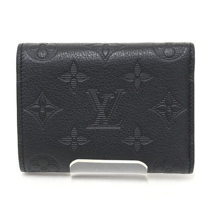 Louis Vuitton Victor Wallet Monogram Shadow Leather Black M12635 Tri-Fold Compact