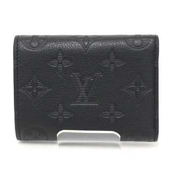 Louis Vuitton Victor Wallet Monogram Shadow Leather Black M12635 Tri-Fold Compact