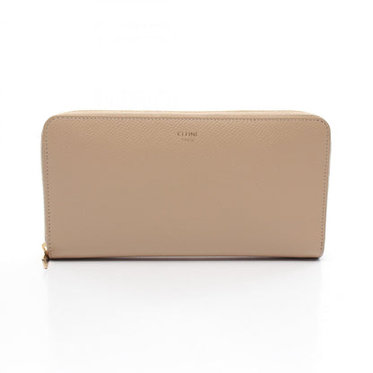 Celine Large Zipped Wallet Round Long Leather