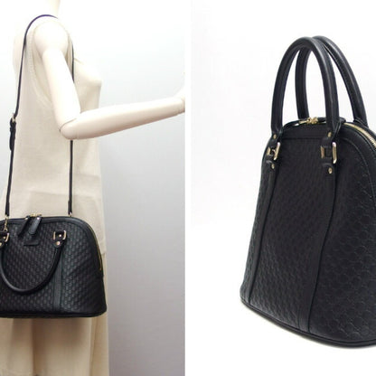 Gucci Micro Guccissima Shoulder Bag Black