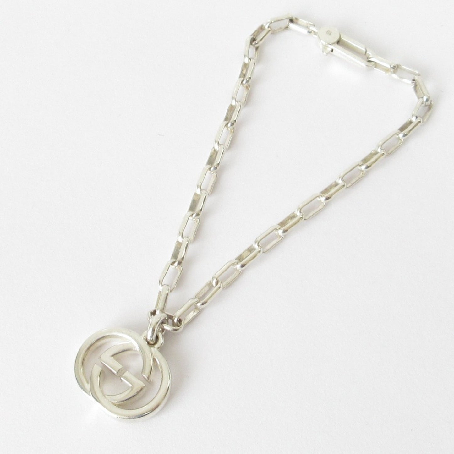 Gucci Gg Interlocking Chain Bracelet In Sv925